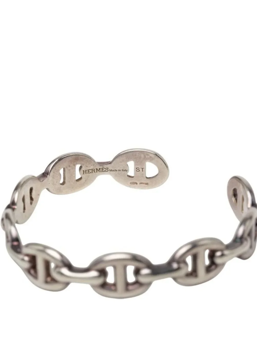 Hermes Chaine D'ancre ST Bangle Silver Bracelet